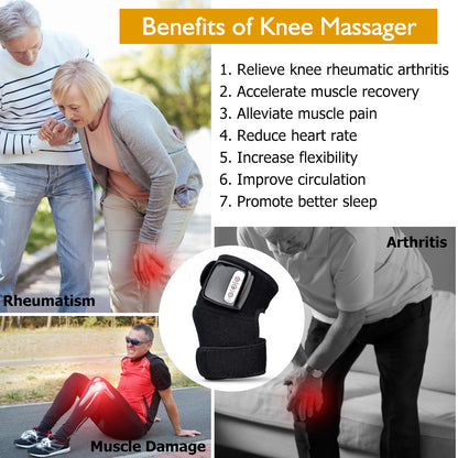 Infrared Heating Knee Massager with Vibration Therapy for Pain Relief