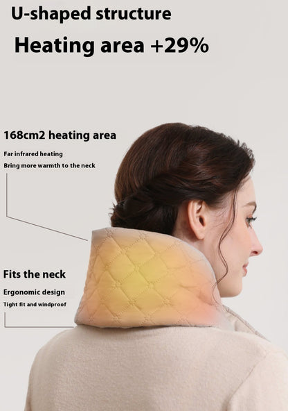 Electric Heating Scarf – USB Heated Thermal Shawl for Men & Women