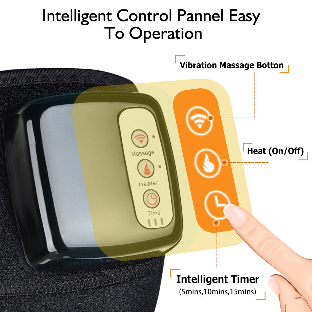 Infrared Heating Knee Massager with Vibration Therapy for Pain Relief